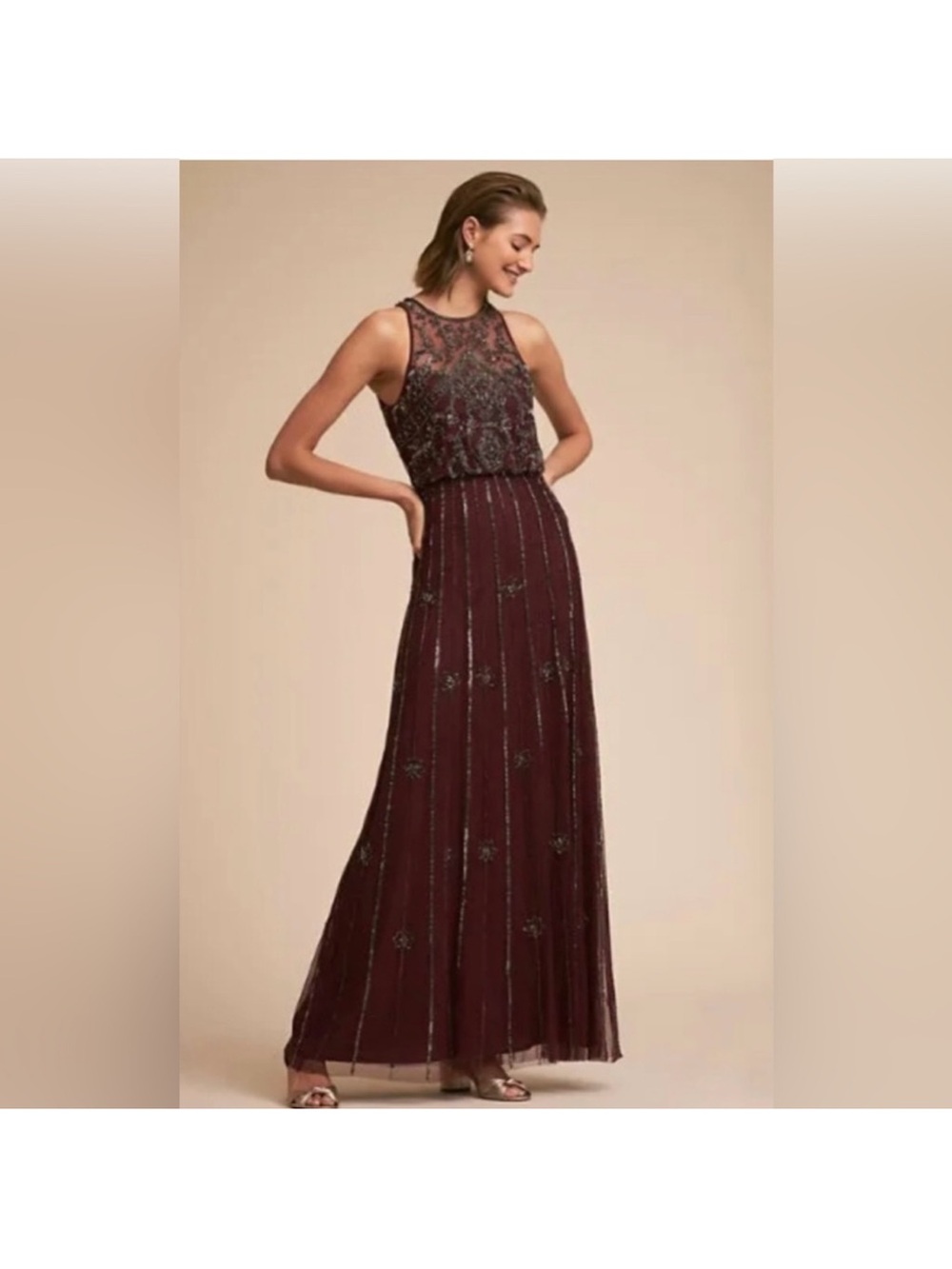 NWOT size 4 BHLDN Amada sequin dress